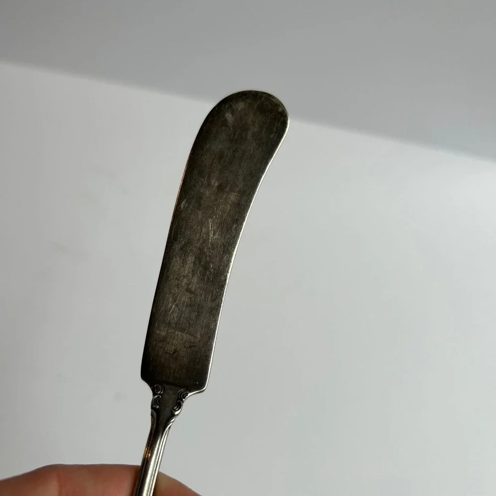 International Silver Joan of Arc Master Butter Spreader Knife Sterling 7